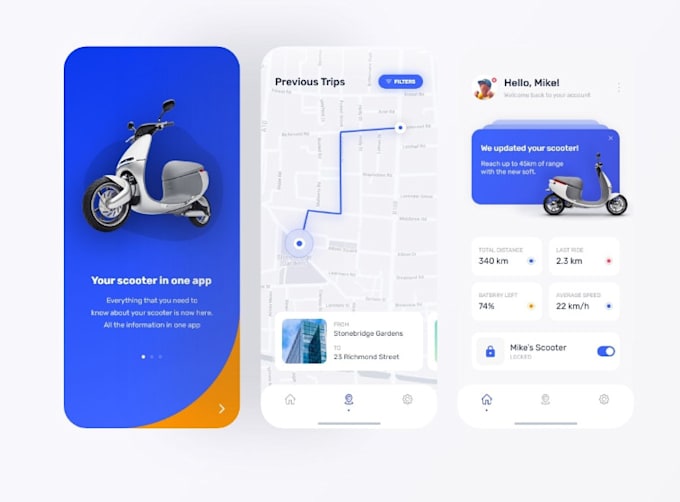 Build ev charging app, e scooter app, finder app, charging station app