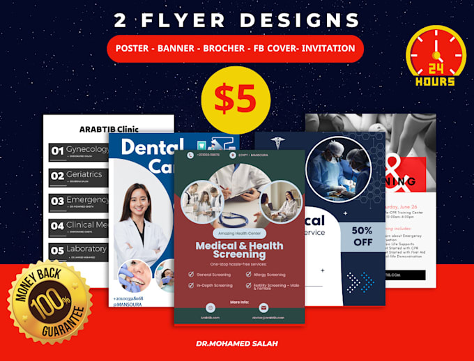 design awesome medical, dental, healthcare infographic in 12 hours