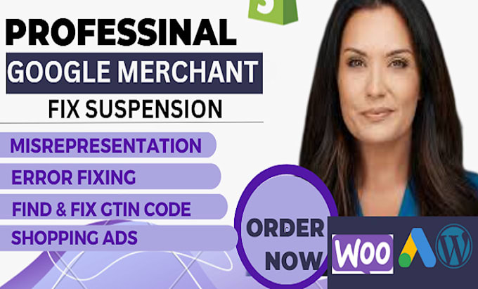 fix  google merchant center suspension, misrepresentation, gtin, shopping ads