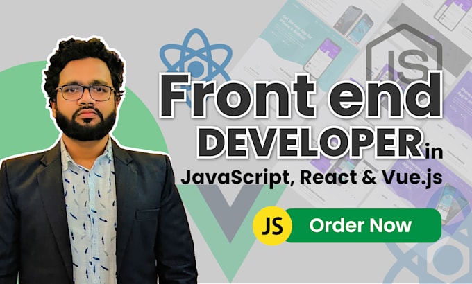 Be your front end web developer using html,css, bootstrap, javascript ...