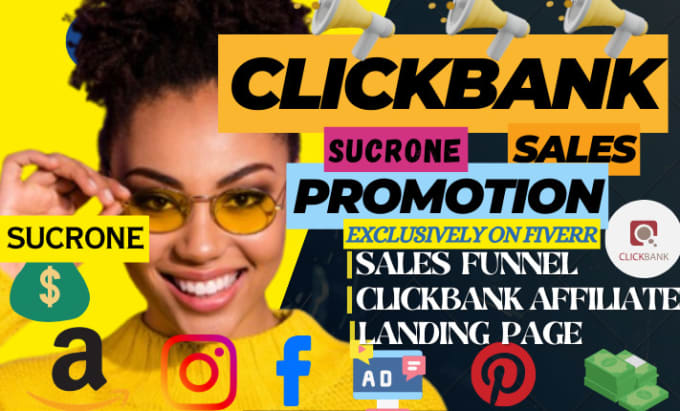 I will do clickbank sales funnel affiliate marketing, clickbank, affiliate sales funnel