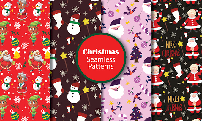 design christmas and holidays seamless pattern
