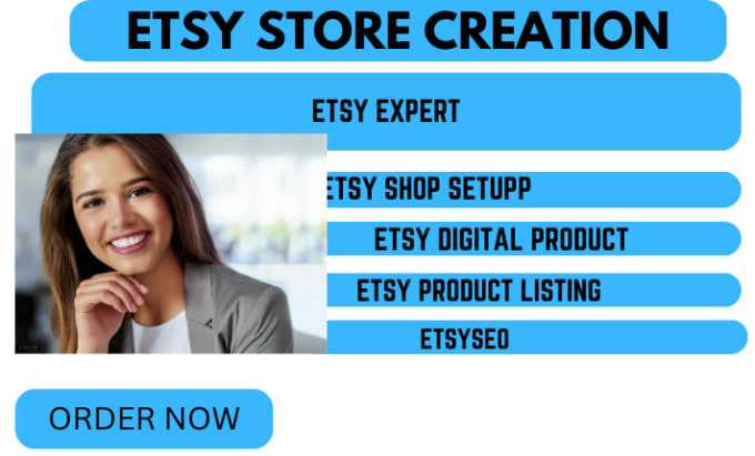 Do etsy store creation, etsy shop set up,etsy digital product etsy seo