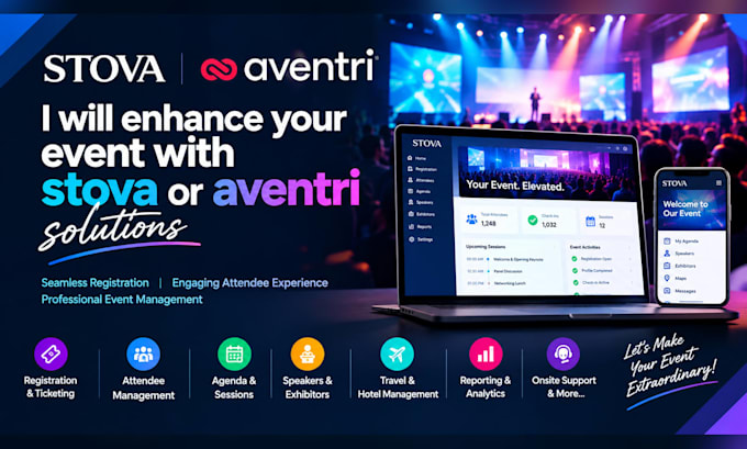 enhance your event with stova or aventri solutions