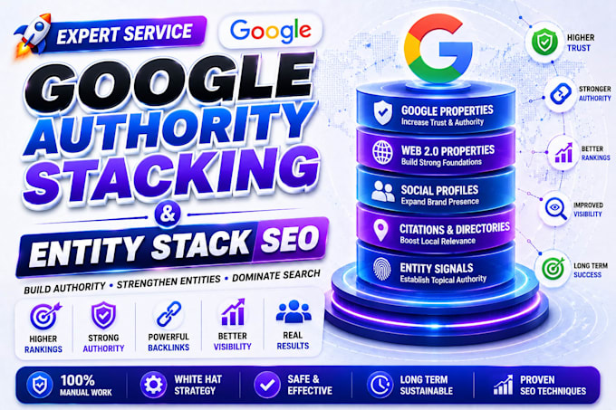 create google authority stacking and entity stack SEO