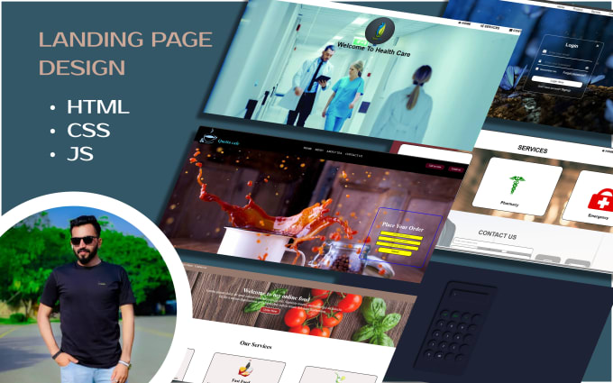 Create responsive landing page using html, css, js by Its_khan127 | Fiverr