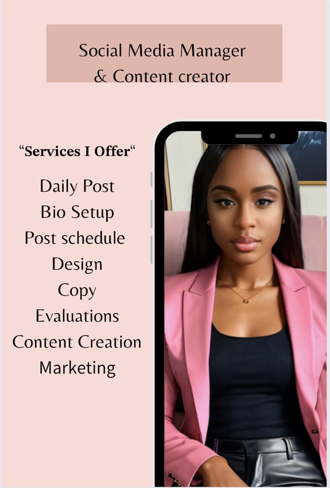 Be your social media manager and content creator by Trudestiny8 Fiverr