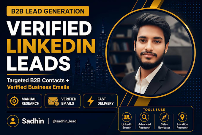 do b2b lead generation with verified linkedin leads and emails