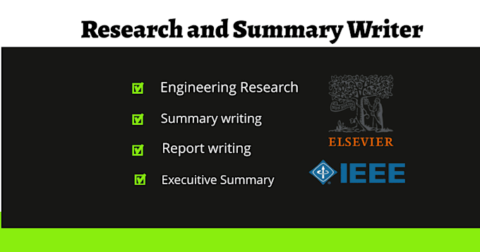 research and summary writer