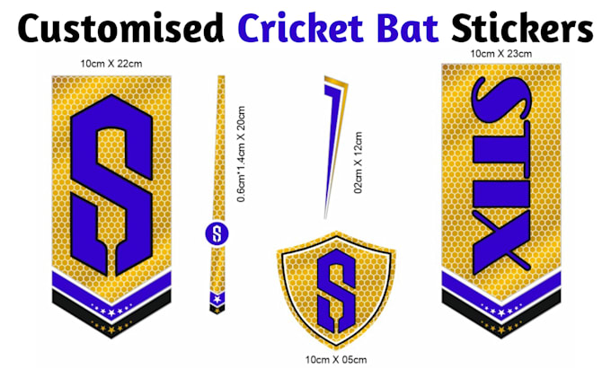 nike cricket bat stickers