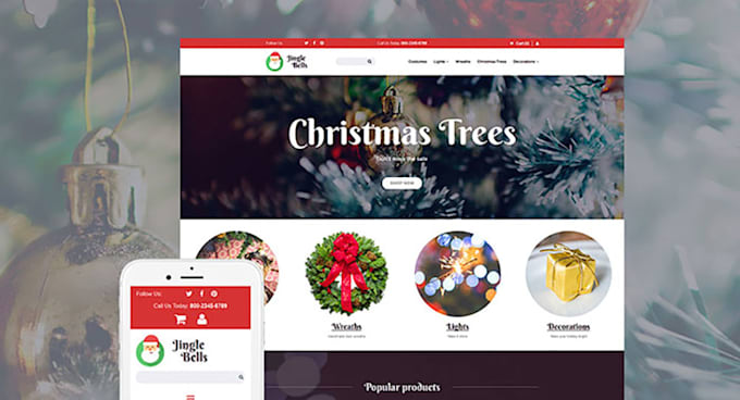 build a responsive christmas, holiday card wordpress website