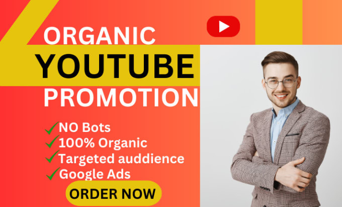 I will do organic YouTube promotion for fast channel growth