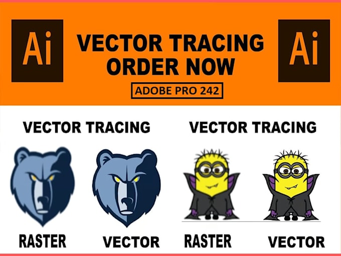 Vector trace, edit, redraw logo design, vectorize image in adobe ...