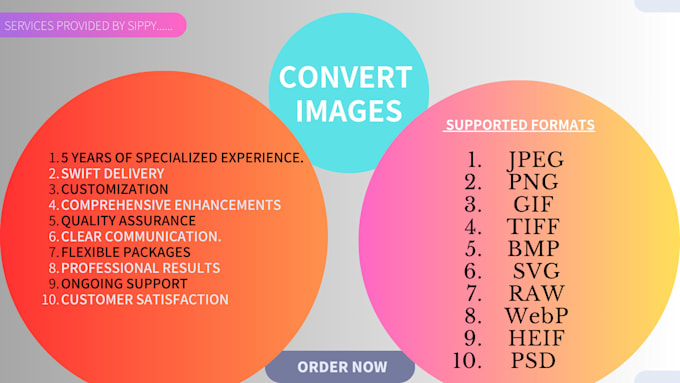 Convert your images up to 1000 pic at a time by Sippy_003 | Fiverr