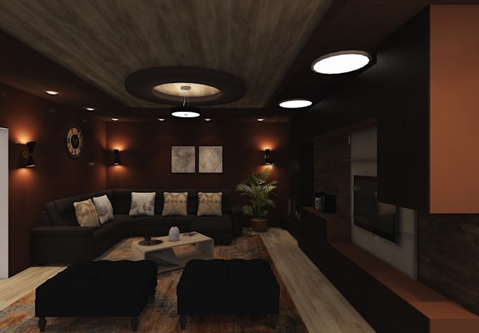 Design interior , 3d model , render and realistic photo by Afan122 | Fiverr