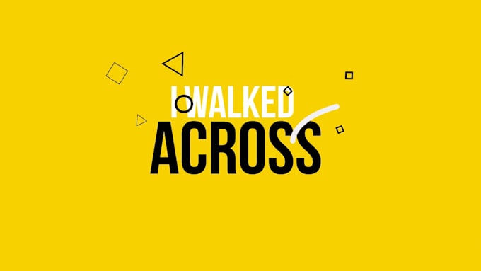 create kinetic typography lyrics animation video