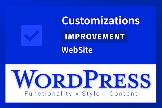 fix, customize, edit a wordpress site