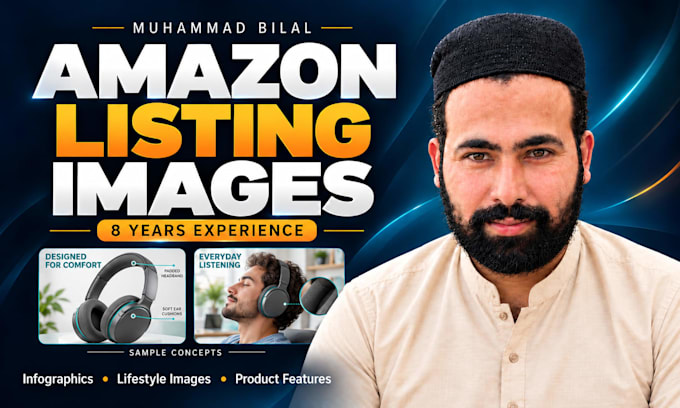 design amazon listing images with infographics and lifestyle visuals