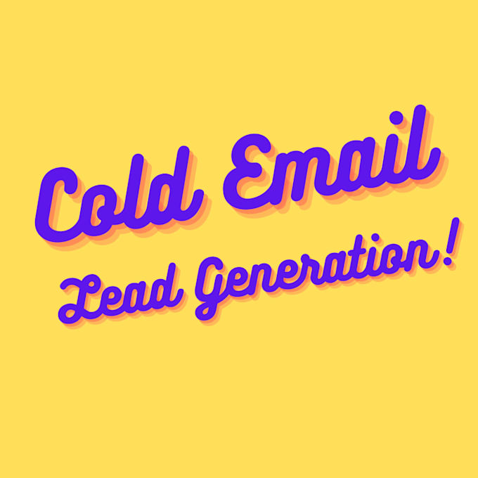 do cold email outreach for you