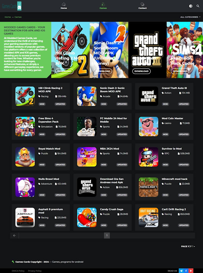 Give you a php script for games mods with adbluemedia api by Medhman ...