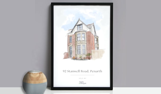 create a custom hand drawn or watercolour portrait
