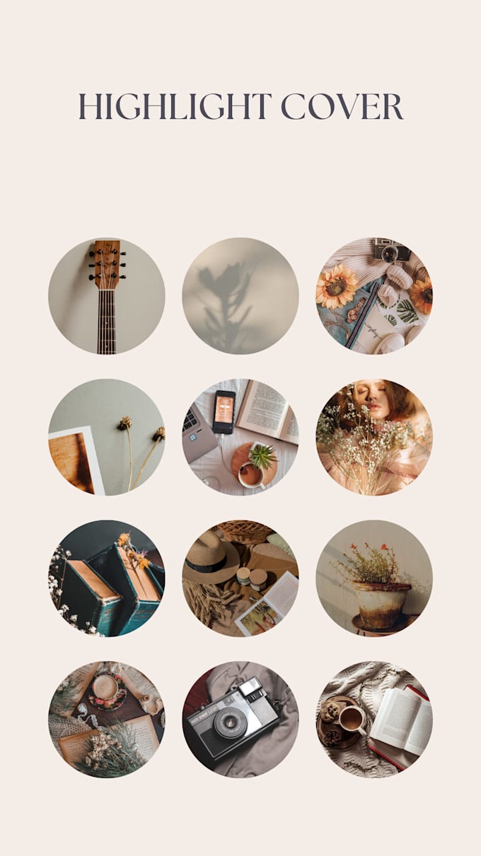 design creative instagram highlights covers
