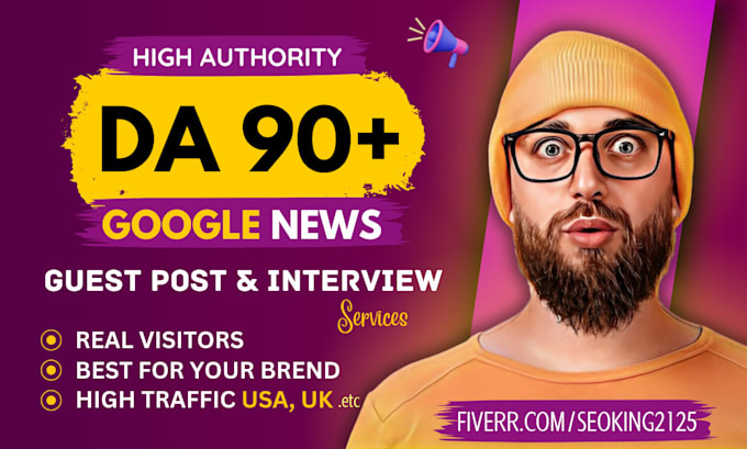 do google news guest post service or interview and publish premium guest post