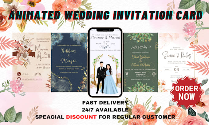 create invitation, birthday, wedding, baby shower, party and greeting card