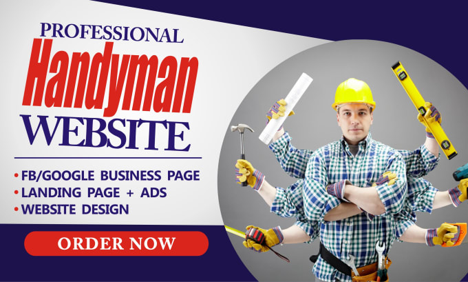 handyman website, plumbing website, roofing website, construction cleaning