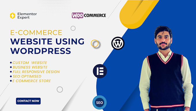 develop an ecommerce website using wordpress with a responsive design