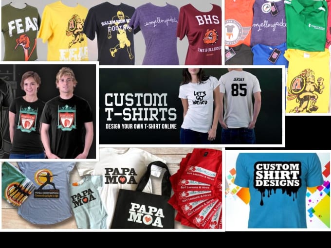 Create amazing custom t shirt designs for online business in bulk by ...
