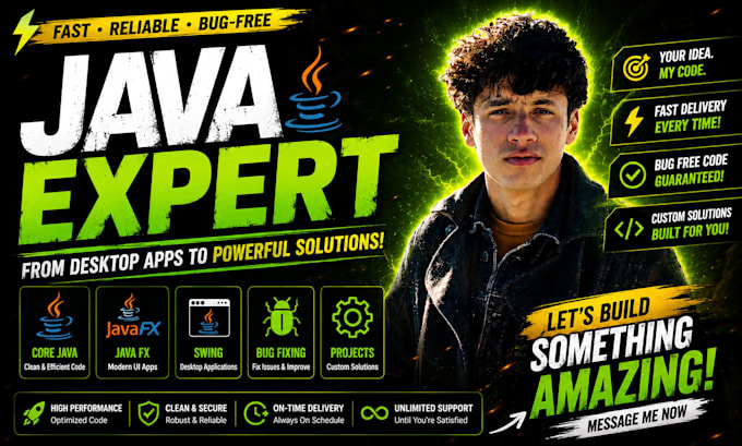 do java scripting , java fx, java swing and java bug fixing