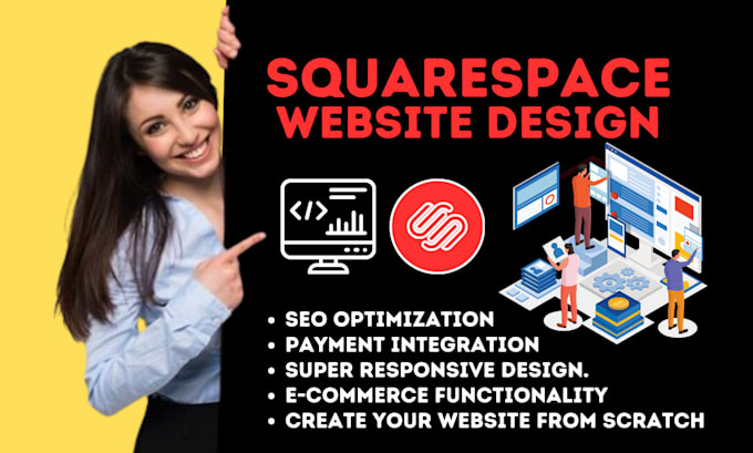 do modern squarespace website design, redesign squarespace