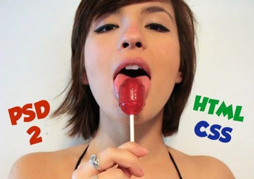convert PSD to html / css