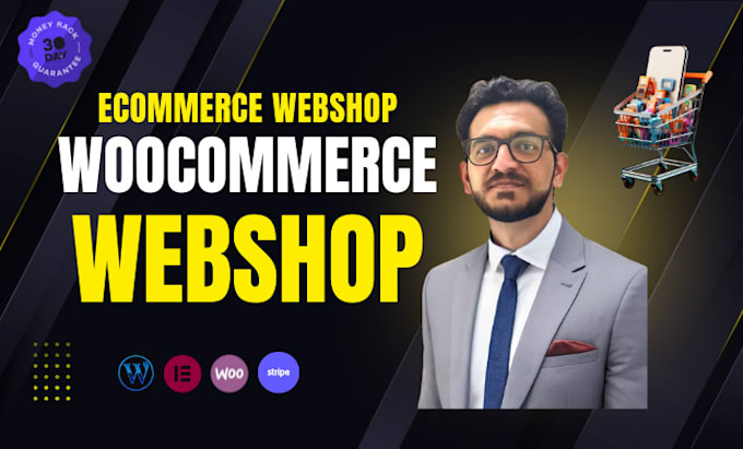 design woocommerce webshop with wordpress elementor pro