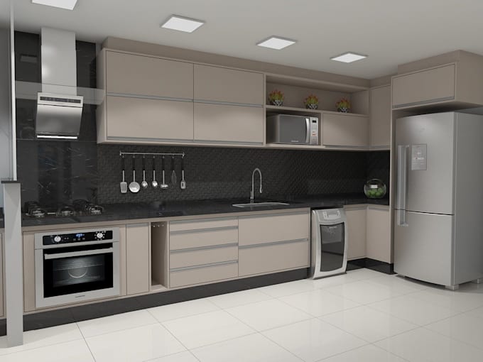 do 3d interior design and furniture animation