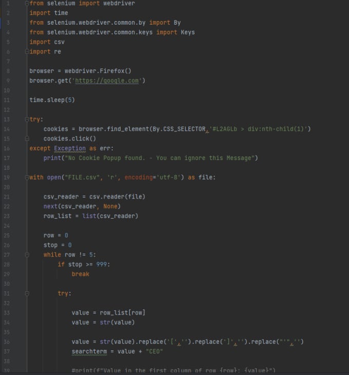 Providing python script scrape data from your website by Datasceincedev ...