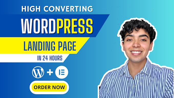 create responsive wordpress landing page or home page design