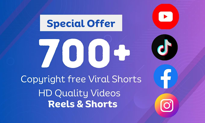 create 700 engaging youtube, facebook, and tiktok shorts