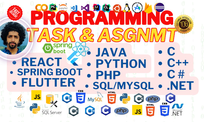 c, c sharp assgmt, python, java, cpp,  programming and tasks