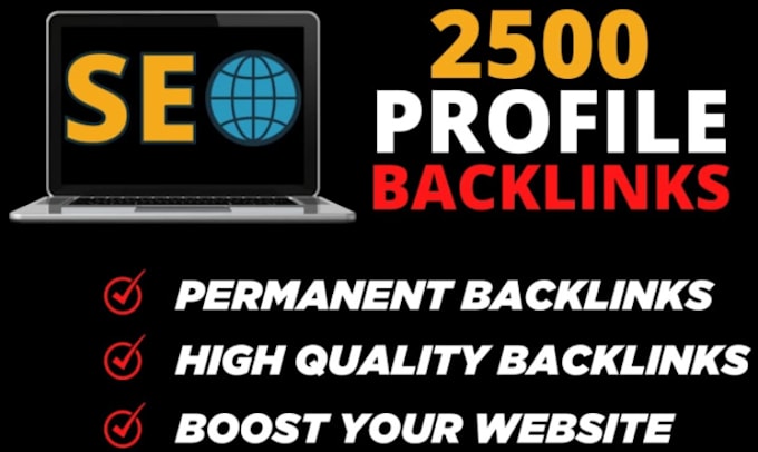 2500 unique profile backlinks