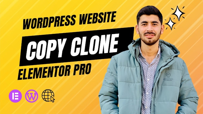 duplicate copy clone replicate redesign wordpress website using elementor pro