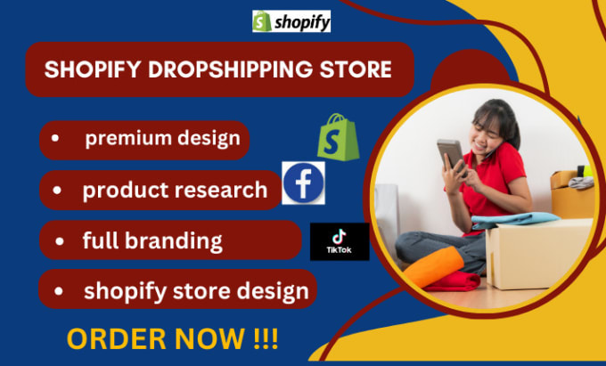 I will create shopify dropshipping store, shopify store, shopify website development