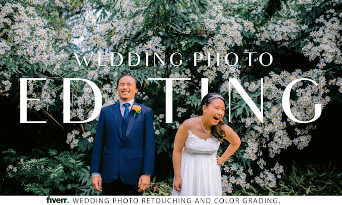 do the color grading and retouching wedding photo