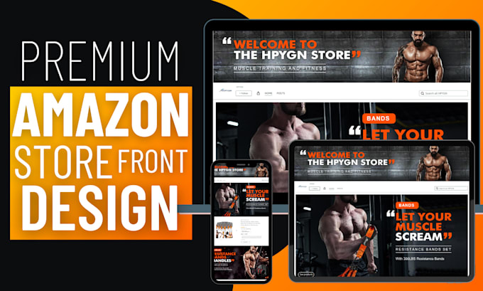 create amazon storefront design and amazon storefront