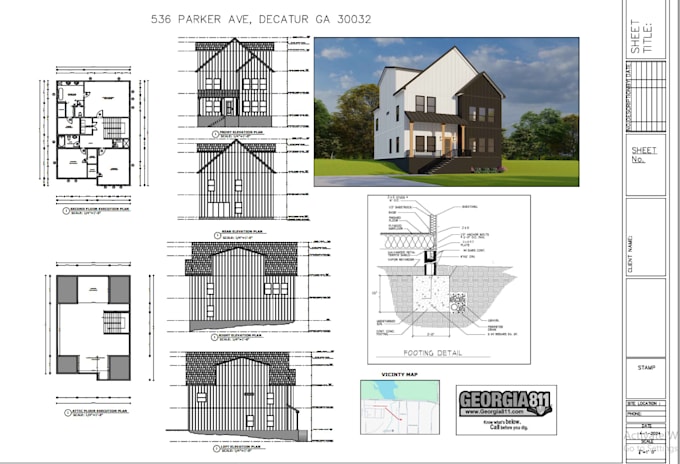 draft construction permit drawings,architectural house plans and 2d floor plans