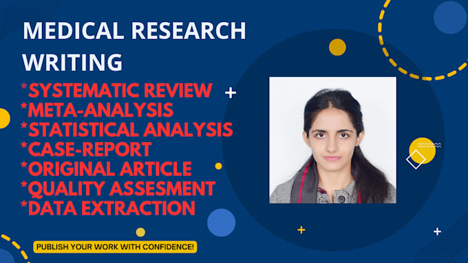 conduct meta analysis and manuscript writing