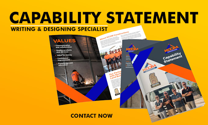 design a professional capability statement in 1hrs