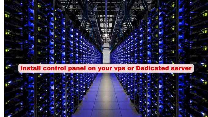 setup new vps server or dedicated server with control panel