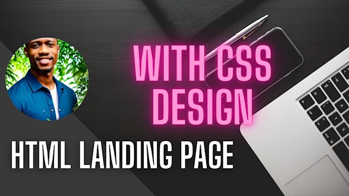 Write html landing page with css design by Benjaminmaurice | Fiverr